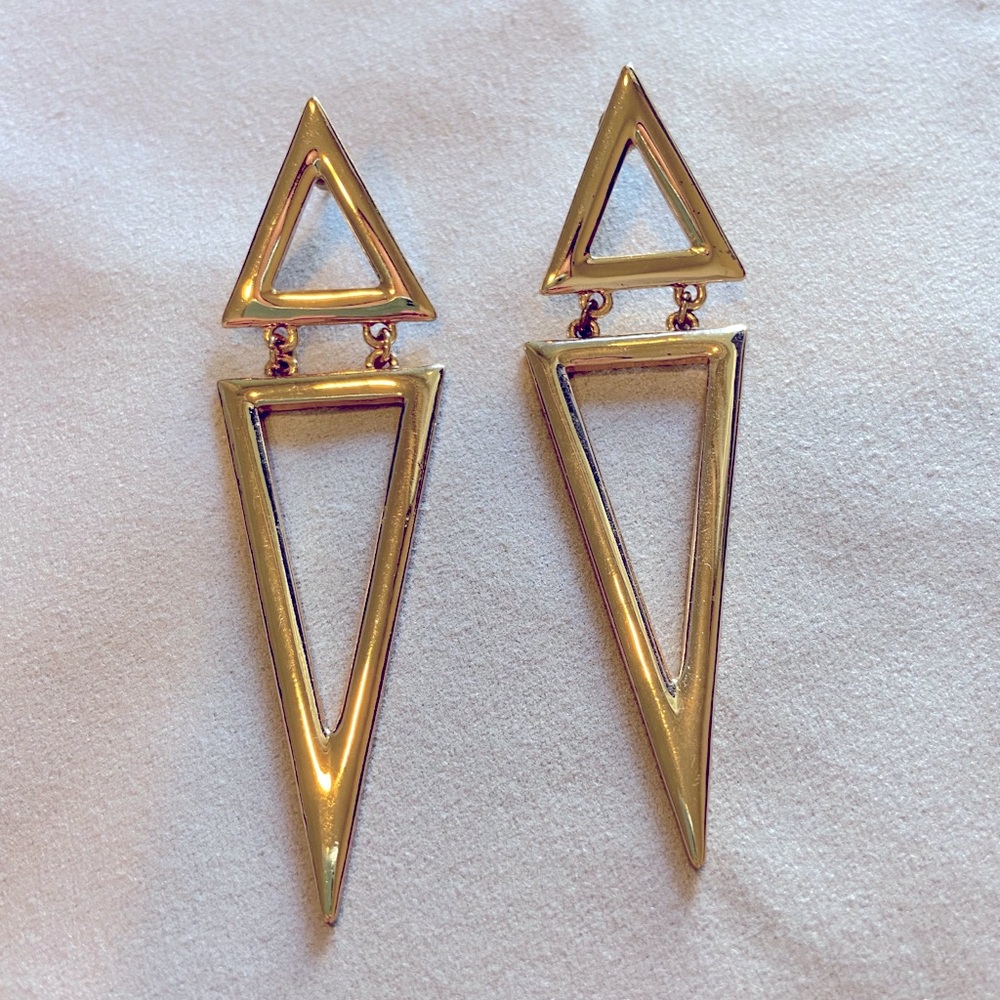 Double Triangle Earrings